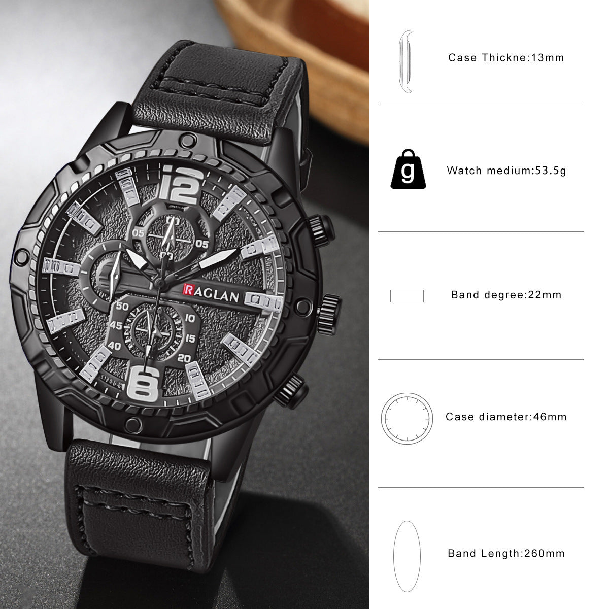 Men's Luxury Quartz Watch – Business Casual Style